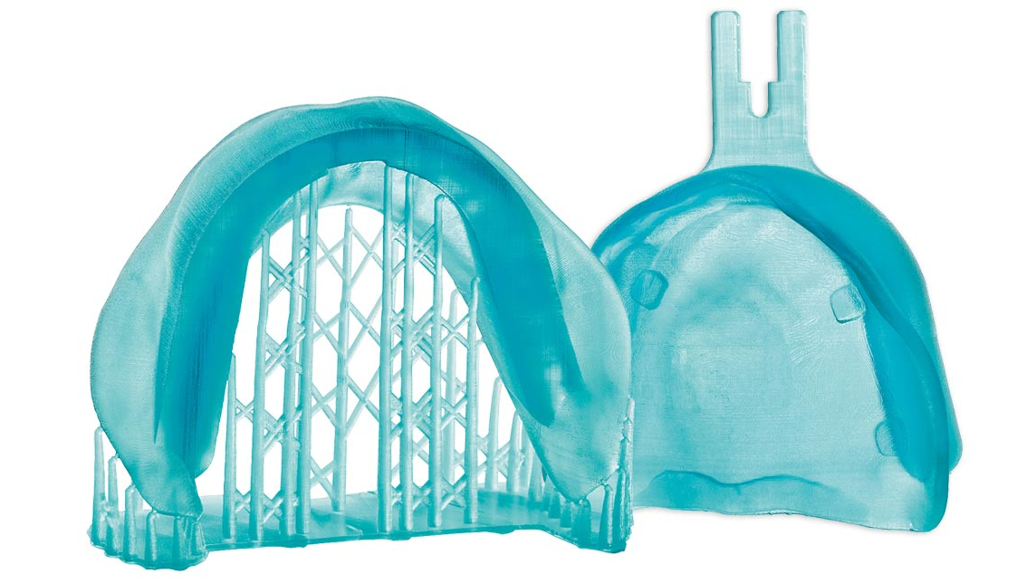 3D-gedruckte Abdrucklöffel aus M-PRINT Tray